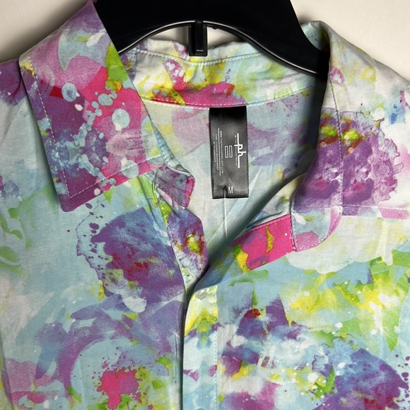 Phluid Project Multicolor Button Up Shirt Men’s Size M - Picture 3 of 6